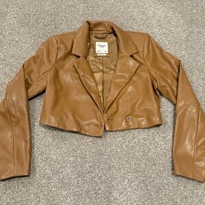 Abercrombie and Fitch Vegan Leather Jacket